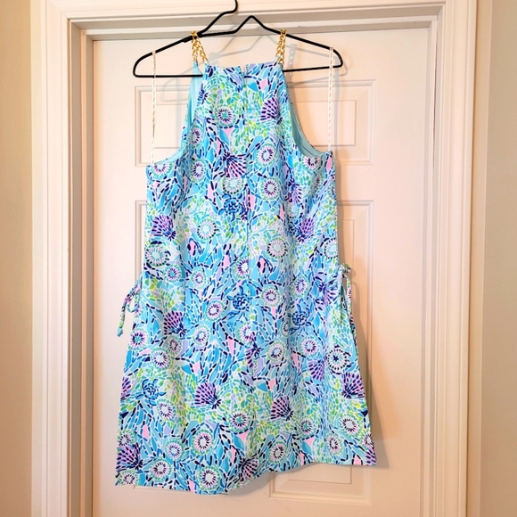 NWT - Lilly Pulitzer Blue Ibiza Pearl Romper - 12 - Picture 3 of 4